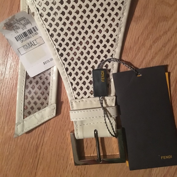 Fendi NWT Patent Leather PVC Wide Belt ❤️ - Picture 3 of 8